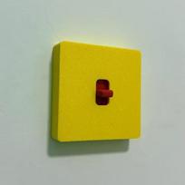 3D Printed 86 Switch Decorative Panel Cute Dopamine Switch Panel Decoration Wall Creative Switch Cover A2 brown