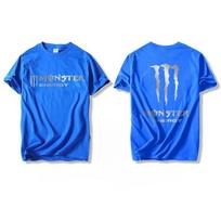 Monster Energy Spausdinta Medvilninė Vyriška Marškinėlių Trumpomis Rankovėmis – Madinga, Universali ir Odai Draugiška Viršutinė Dalies Lauko Veiklai XXXL blue