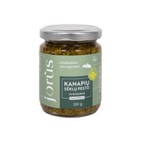 Kanapių sėklų pesto su bazilikais, 150 g