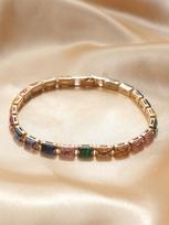 European & American Light Luxury Zircon Tennis Bracelet - Crystal Qixi Gift gray