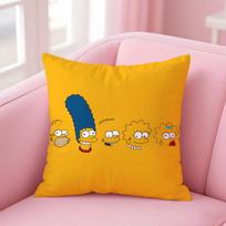 S-Simpsons Anime Pagalvės Užvalkalas Namams ir Automobiliui Daugiafunkcis Pagalvei - Dvipusis, Minkštas ir Patvarus Kasdieniam Naudojimui 30cmx30cm white
