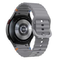 Originali silikoninė apyrankė skirta Samsung Galaxy Watch 7 FE 6 4 Classic 5 pro 44mm 40mm 43mm 47mm 45mm apyrankė Galaxy Watch6 7 dirželis Galaxy 6Classic 42mm gray