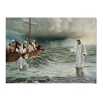 Krikščioniškas Dievas Jėzus Ganytojas Kristus Tikėjimas Tikėjimas Samarietė Plakatai Spaudiniai Drobės Tapyba Sienos Menas Kambario Dekoras 50x70cm gray