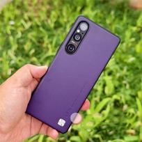 Case For Sony Xperia 1 V 5 10 IV 1 III Luxury Silicone Leather Protection Phone Back Cover For Xperia 1iV 5V 10V Stylish Bumper Xperia 5 IV 2022 violetinė