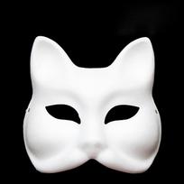 Pasidaryk pats popierinės baltos kaukės Sukurkite meninį rankdarbį iš teatro ir Helovino kostiumų vakarėlio maskarado vaikams tapybos žaislas white