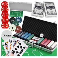 [PAKETAS][5] Pokerio rinkinys 500 žetonų Pokeris dėkle U335