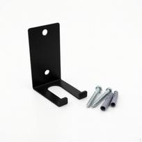 Wall Mounted barbells Holder Heavy Duty Exercise Bar Matte Black Single-rod Hook black