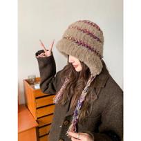 Women S Knit Warm Earflap Hat For Autumn Winter One Size chaki