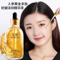 Ginseng Gold Anti-Wrinkle Facial Serum, 30ml, Anti-Ageing Essence with Polypeptide, Skin Firming and Moisturising for All Skin Types gray
