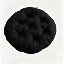 Apvalus mielas kėdės pagalvėlė mergaitėms - Minkštas paminkštinimas klasei, bendrabučiui, miegamajam ar biurui 50cm Diameter juoda