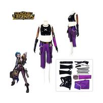 Legends League Of Jinx Cosplay Kostiumas Helovino Karnavalinis Rinkinys Šventės Vienoda S black