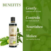 Khadi Natural Amla & Bhringraj Hair Cleanser | Herbal Shampoo for Hair Cleansing & Scalp Care | Helps Maintain Hair Freshness & Smoothness | SLS & beige