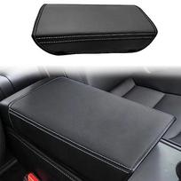 For Tesla Model 3 highland Model Y Center Console Cover Armrest Box Protector Lid Pad Central Control Mat Waterproof Leather black