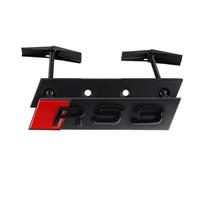 For Audi RS3 RS4 RS5 RS6 RS7 RS8 Emblem 3D ABS Car Styling Front Grille Badge Cover Decoration Auto Modification Accessories black