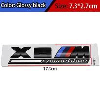 Car Fender Side Emblem Rear Trunk Badge M Competition Logo Thunder Edition Sticker For BMW 7m 8x1m X2M X3M X4M X5M X6M X7M X5