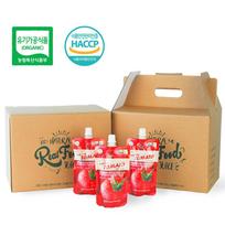 100% Organic Tomato Juice, Sugar-Free, Additive-Free, Domestic Tomato Juice, HACCP Certified, Organic Certified Vegetable Juice, 120ml, 30 pcs beige