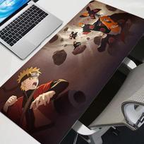 xcm Mouse Pad Gamer Large Computer Notebook Pc Mousepad Carpet Gaming Accessories Naruto Keyboard Anime Durable Desk Mat 30x80x0.2cm gray