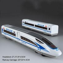 1:60 mastelio greitaeigės geležinkelio modelis Miniatiūriniai žaislai Lydinio lieto geležinkelio vagonėliai Garsas Šviesa Durys Atidaromos Žaislinio traukinio modeliai Vaikams Dovanos