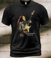 Unisex shirt Cotton Oversize Large Size Cotton T-Shirt The Best of Rory Gallagher Tee Top Priority Fresh Evidence M black