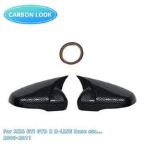 Skirta VW Golf MK6 MK7 7.5 GTI R GTD Base 2009- 2vnt šoninio galinio vaizdo veidrodėlio dangteliai veidrodžio įrankiai korpusas blizgus juodas derinimas MK6 Carbon