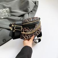 Leopardo rašto juosmens krepšys moterims krepšys peties crossbody krepšiai paprastas krūtinės lady telefono dėklas aukštos kokybės mada black