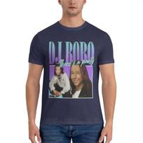 DJ Bobo 90-ųjų stiliaus Eurodance Klasika Būtinas marškinėlis oversized marškinėlis viršutiniai drabužiai prekės ženklo marškinėlis vyriškas medvilninis marškinėlis 3XL blue