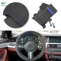 Automobilio vairo zomšos odos apdaila mėlyna juosta BMW M Sport F10 F11 F12 F15 F16 F22 F23 F25 F26 F30 F32 F34 F36 F39 gray