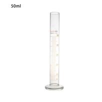 Stiklinis matavimo cilindras su graduacija, laboratorinis matavimo cilindras su apvaliu pagrindu 5/10/25/50ml