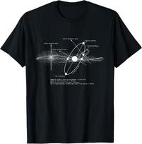 Saulės sistemos schema Astronomijos mėgėjui Astronomui Kosmoso Dovana Unisex Marškinėliai 5XL įvairiaspalvis