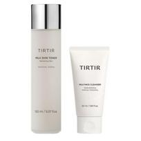 Tirtir Milk Skin Toner 150ml + Milk Pack Cleanser 50ml Set white