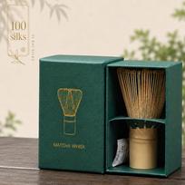 Trijų greičių elektrinis matcha ir arbatos plakiklis su laikikliu - 120/80 šonelių black