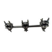 Drum Rack Extension Chrome with Clamp ProfessionalGrade Bar for Drummers, black