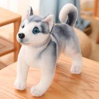 25/30CM Simulation Husky Dog Plush Toy Wolf Soft Stuffed Animal Cute Plush Kawaii Children Doll Fluffy Birthday Gift Child Boy 25cm