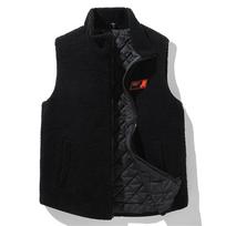 Vyriška poliarinio vilnos liemenė Žieminė šilta stora liemenė Vienspalvė Madinga laisvalaikio poliarinio vilnos liemenė be rankovių Dydis Plus Size 10XL 12XL 8XL black