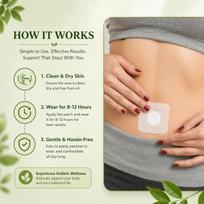 Ayurvedic Herbs Sugar Patch for Diabetes Care | Natural Blood Sugar Support Herbal Wellness Patch | Non-Invasive Glucose Control Patch | 10 Patches beige