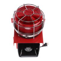 Industrial Siren Strobe 180db Loud Sound Adjustable Volume 9 Tones Emergency Horn LED Warning Light for Port Ship Dock brown