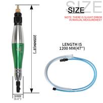 1/8'' Ultrasonic Micro Pneumatic Air Pencil Die Grinder Reciprocating Grinding File for Polishing and Deburring Set 1 No file