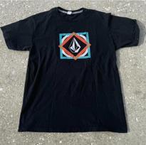 Vintage Surf Skate Biking Volcom Tee Size Large Y2K Graphic Surfwear Unisex T-Shirt XXXL black