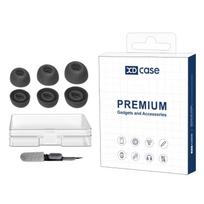 XDcase 3 poros atsarginių silikoninių ausų antgalių rinkinys, S/M/L dydžiai, valymo šepetėlio spalva atsitiktinė For JBL Tour Pro 2 / Tour Pro 3 juoda