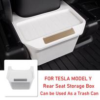 For Tesla Model Y Rear Central Control Storage Box TPE Style Car Console Organzier Tray Case For Tesla Model Y balta