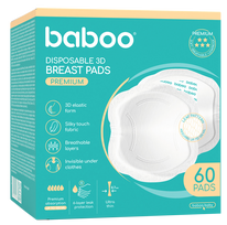 BABOO Premium vienkartiniai liemenėlės įdėklai, 60 vnt.