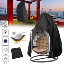 Hanging Swing Egg Chair Cover Outdoor Anti UV Waterproof Chair Cover Furniture Protector For Garden Patio Decor Black 115 x 190cm