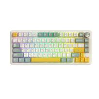 Mechaninė žaidimų klaviatūra ZIFRIEND RX75, 80 klavišų, Silver Switch, Beige Green