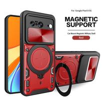 Push-Window Magnetic Phone Case for Google Pixel 8/9A - Jiashang Protective Cover Pixel 9 Pro XL/10 Pro XL raudona