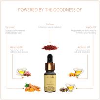SoulTree Radiance Face Oil with Saffron & Turmeric - Boosts Natural Glow, Hydrates & Nourishes Dull Skin - 10ml brown