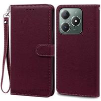 Dėklas Realme C61 Piniginės Odinis Atverčiamas Viršelis Dėklas Realme C61 Realme C 61 Telefono Dėklas Knygelės Viršelis Coque Fundas Korpusas For Realme C61 gray