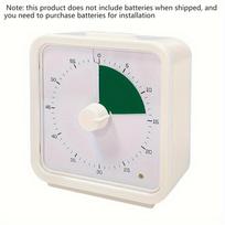 Silent 60min visual timer,self-discipline tool,for study,meeting,exam,kitchen timing,multi-purpose gadget,christmas gift tamsiai žalia spalva