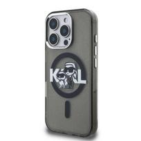 Karl Lagerfeld IML Glitter Karl and Choupette Sketch MagSafe Case for Apple iPhone 16 Pro