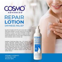Cosmo Urea Repair Lotion | Dryness Relief Advanced Skin Repair with 10% Urea & Ceramide for Silky Smooth, Hydrated Skin - 316ml beige