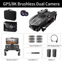 A16 GPS Drone with HD Dual Camera Brushless Motor Optical Flow Obstacle Avoidance Professional RC Quadcopter Helicopter Toy Two batteries